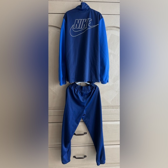 Nike Kids Royal Blue track suit Joggers pants & jacket & pant set size Small 8/9 - Picture 2 of 9